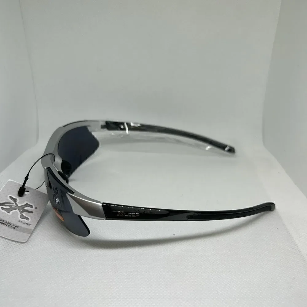 X-Loop Semi Rimless Wrap Mens Sunglasses